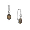 Lolita Champagne Diamond Earrings in Sterling Silver