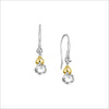 Linked By Love Sterling Silver & 18k Gold Dangle Earrings