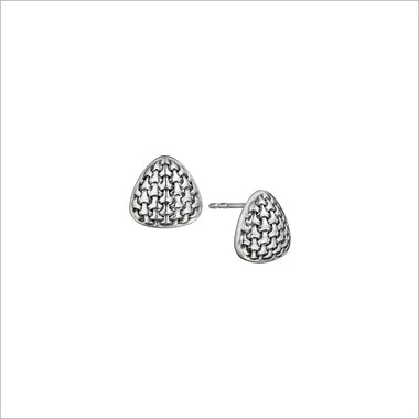 Ricamo Silver Stud Earrings