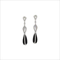 Triadra 18K Gold Earrings with Black Onyx & Mother of Pearl