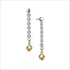 Diamanté 18K Gold Plated & Sterling Silver Earrings