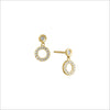 Eterno 18K Yellow Gold & Diamond Earrings