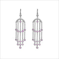Eterno 18K White Gold & Pink Tourmaline Earring