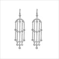 Eterno 18K White Gold & Diamond Earrings