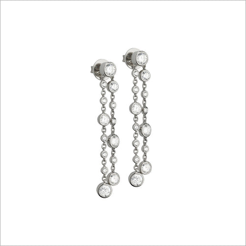 Couture 18K White Gold & Diamond Earrings