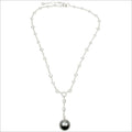 Couture 18K White Gold & Pearl Necklace with Diamonds
