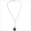 Couture 18K Gold & Tahitian Pearl Necklace with Diamonds