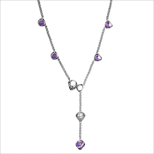 Icona Sterling Silver & Amethyst Lariat
