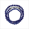 Men's Centauro Blue Lapis Triple Wrap 6mm Bead Bracelet