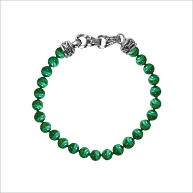 Men's Centauro Malachite 8mm Bead Bracelet