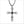 Men's Centauro Sterling Silver & Black Diamond Cross Pendant