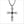 Men's Centauro Sterling Silver & Black Diamond Cross Pendant