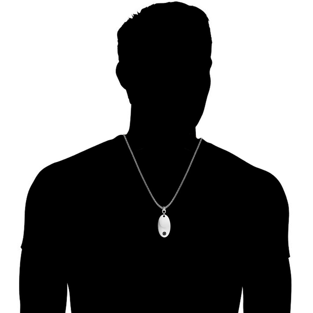 Men's Centauro Sterling Silver & Black Onyx Pendant