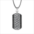 Men's Centauro Sterling Silver & Black Diamond Pendant