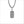 Men's Centauro Sterling Silver & Black Enamel Small Double-Sided Pendant