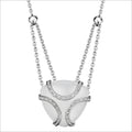 Spirit White Onyx & Diamond Necklace in Sterling Silver