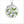 Medallion Green Quartz Large Pendant in Sterling Silver