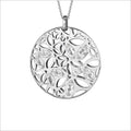 Medallion Rock Crystal Large Pendant in Sterling Silver