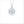 Medallion Blue Topaz & Diamond Small Pendant in Sterling Silver