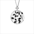 Medallion Black Onyx Medium Pendant in Sterling Silver