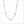 Icona Rock Crystal 42" Necklace in Sterling Silver Plated with Rose Gold