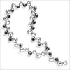 Icona Black Onyx Necklace in Sterling Silver plated with Rhodium