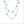 Icona Turquoise 42" Necklace in Sterling Silver