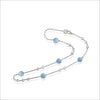 Icona Sterling Silver & Aquamarine 18" Necklace