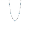 Icona Aquamarine 32" Necklace in Sterling Silver
