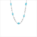 Icona Turquoise 32" Necklace in Sterling Silver