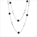 Icona Sterling Silver 42" Necklace with Black Onyx