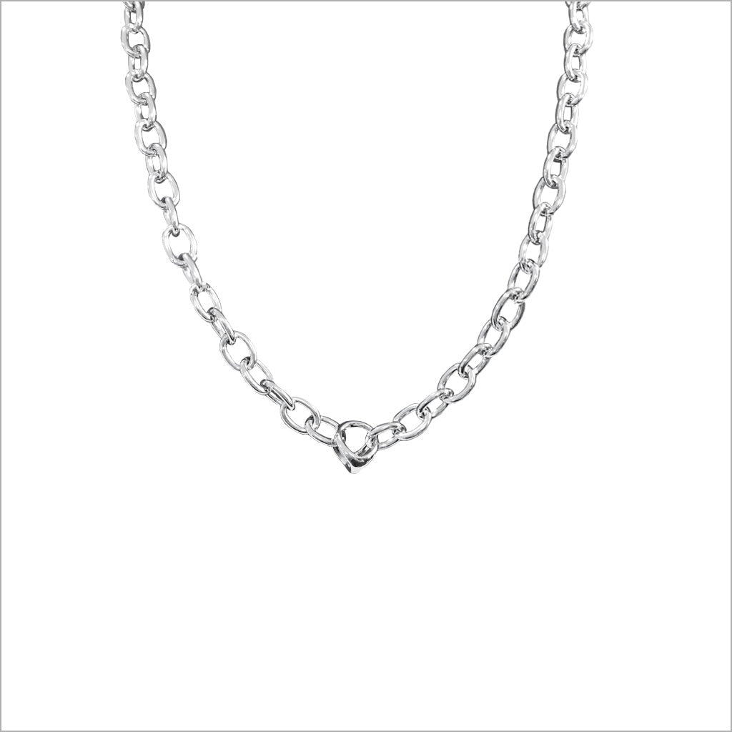 Icona 18" Sterling Silver Chain Necklace - N150-S1