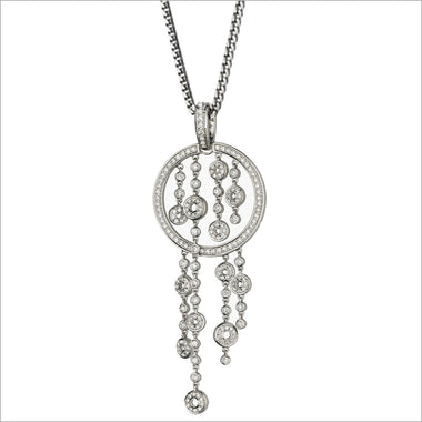 Tempia 18K White Gold & Diamond Necklace