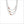 Sahara White Agate Necklace in Sterling Silver plated with 18k Rose Gold