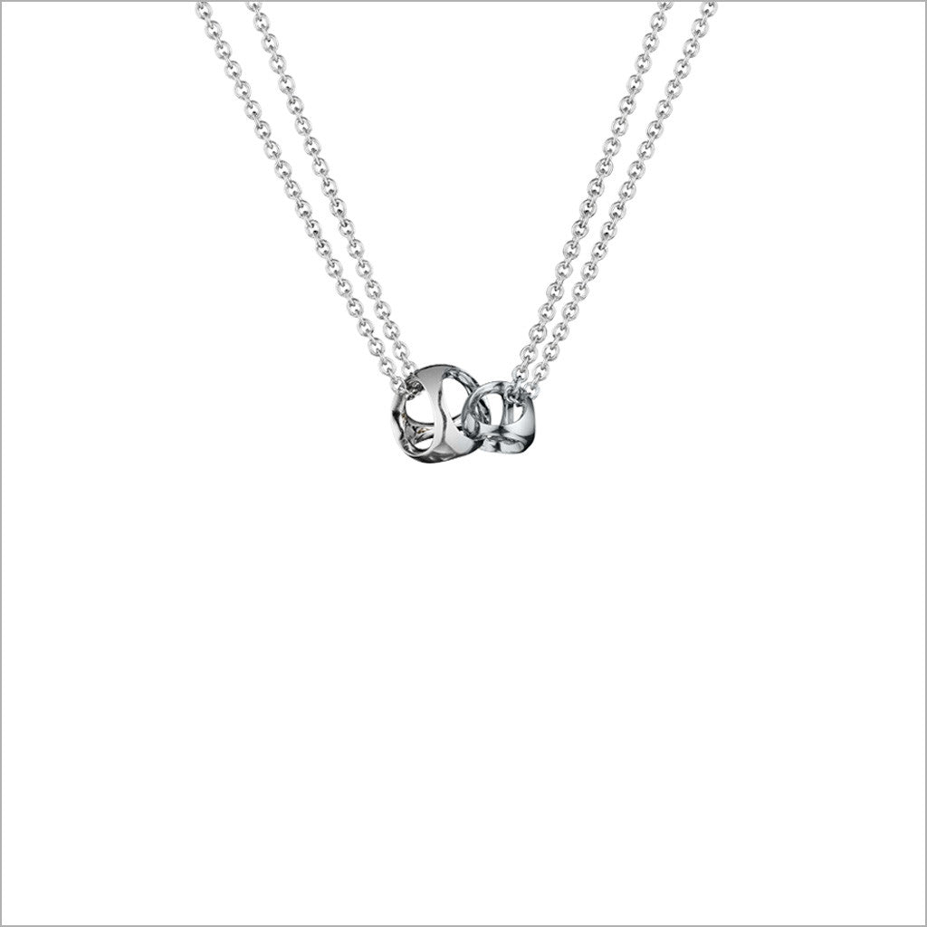 Linked By Love Sterling Silver Small Necklace