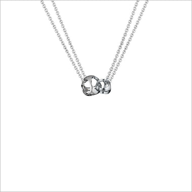Linked By Love Sterling Silver Small Necklace