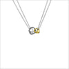 Linked By Love Silver & Gold Small Necklace
