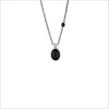 Lolita Black Agate and Sterling Silver Necklace