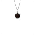Icona Black Onyx Small Sterling Silver Necklace