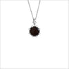 Icona Black Onyx & Diamond Small Sterling Silver Necklace