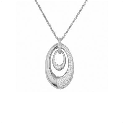 Tempia 18K White Gold & Diamond Necklace