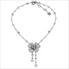 Triadra 18K White Gold & Pearl Flower Necklace with Diamonds
