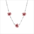 Lolita Pink Quartz Sterling Silver Necklace