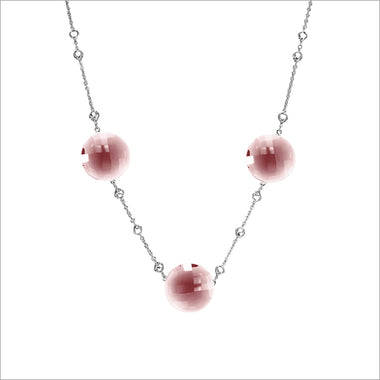 Lolita Pink Quartz Sterling Silver Necklace