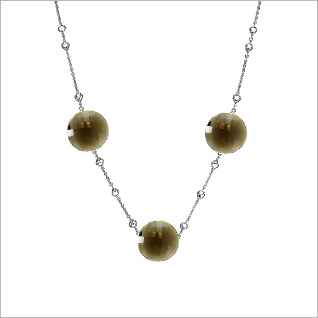 Lolita Smoky Quartz Sterling Silver Necklace