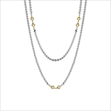 Diamanté 18K Yellow Gold Plated & Sterling Silver 42