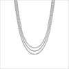 Diamanté Sterling Silver 18" Drape Necklace