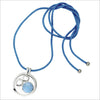 Tempia 18K White Gold UNICEF Necklace with Blue Topaz Stone