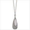 Ricamo Sterling Silver Necklace with Diamonds