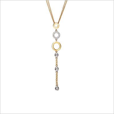Eterno 18K White and Yellow Gold & Diamond Necklace